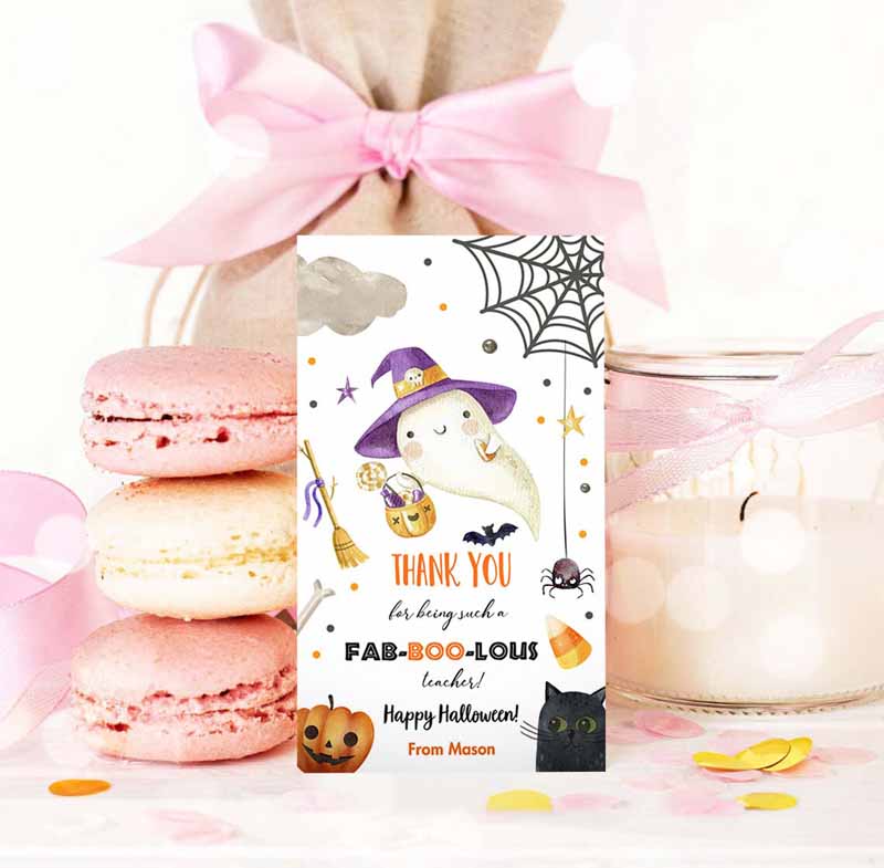 3 editable halloween favor tags ghost gift tags fab boo lous teacher appreciation cute ghost treat tag download printable template corjl 0261 1