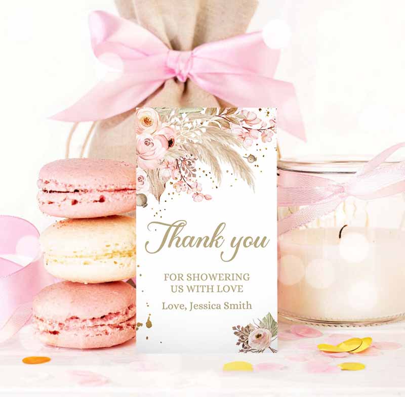 3 editable pampas grass favor tag baby shower thank you tags boho tropical desert gift tag instant download printable corjl template 0395 1