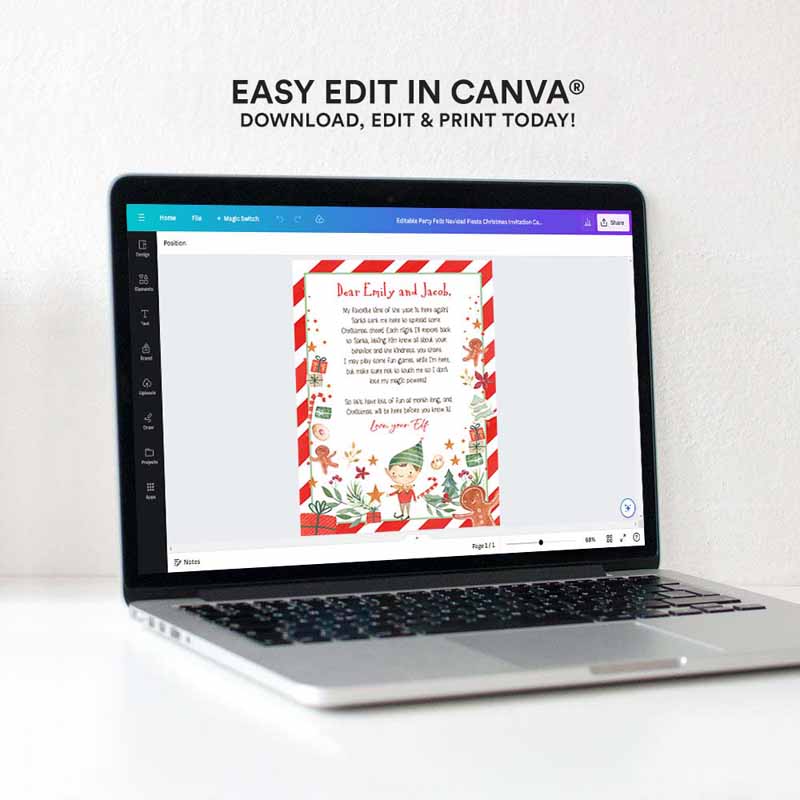 4 Editable Elf Arrival Letter Return Letter Christmas Elf Im Back Elf Welcome Christmas Elf Letter From Your Elf Printable Template 0358