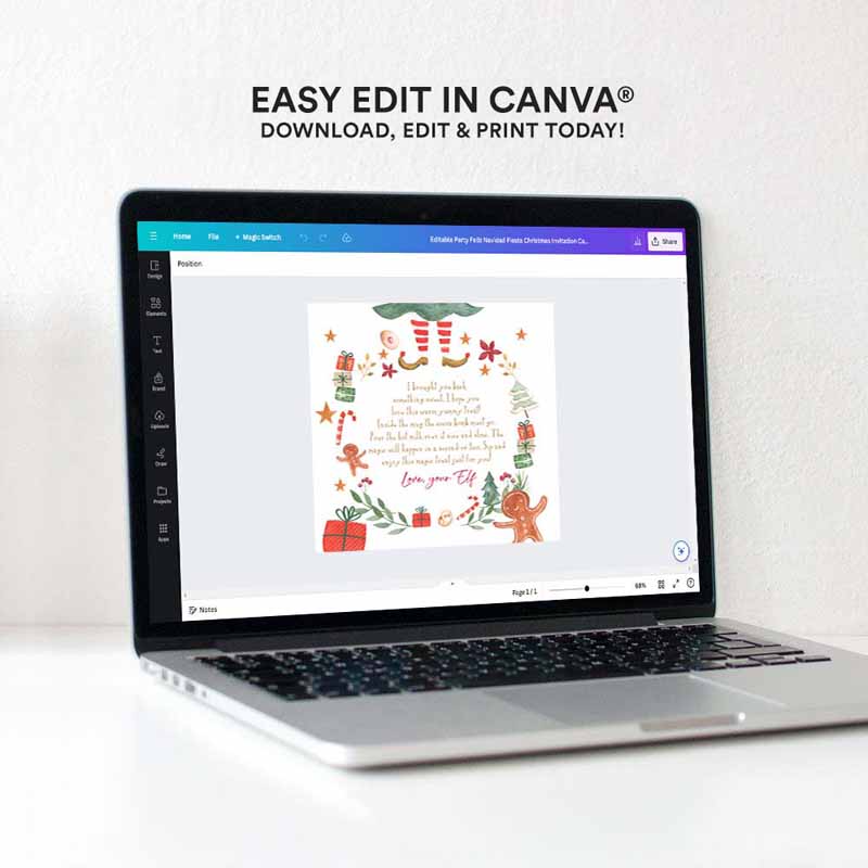 4 Editable Elf Hot Chocolate Bomb Tags Party Bomb Instructions Cocoa Favor Tag Elf Party Christmas Elf Visit Elf Birthday Digital PRINTABLE 0358