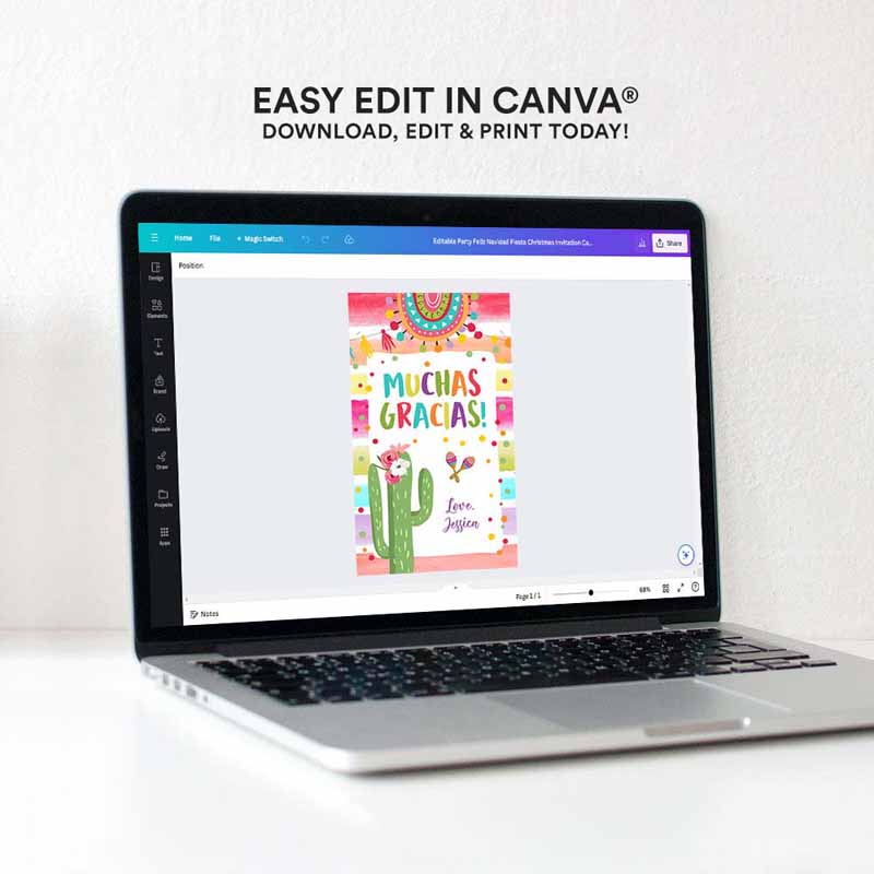4 editable fiesta favor tags fiesta thank you tag cactus mexican label tags muchas gracias birthday shower floral template corjl 0134 1