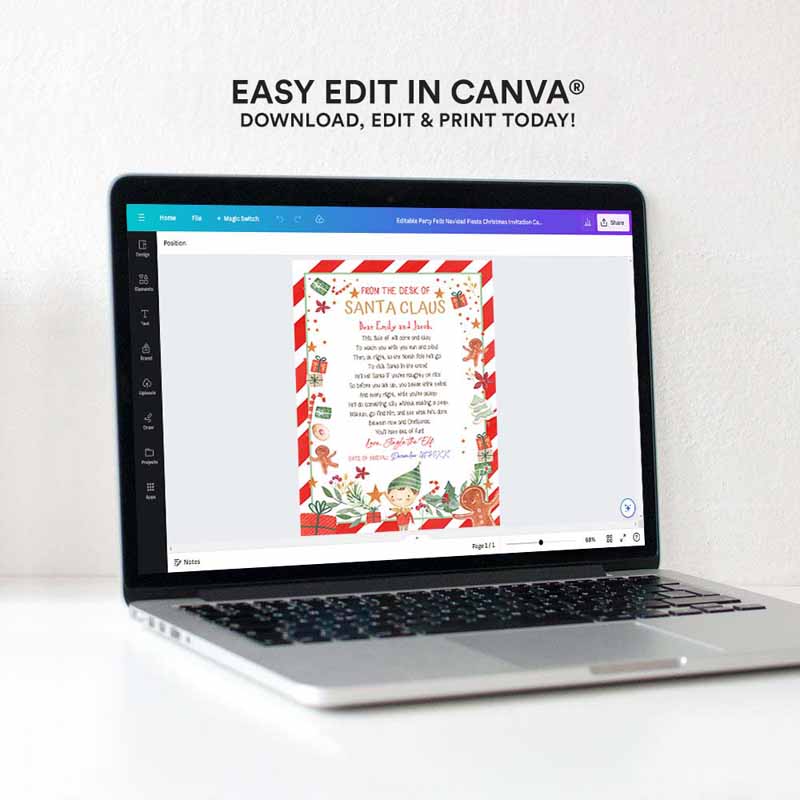 4 Editable First Time Elf Arrival Letter Return Letter Christmas Elf Im Back Elf Welcome Christmas Elf Santa Claus Printable Template 0358