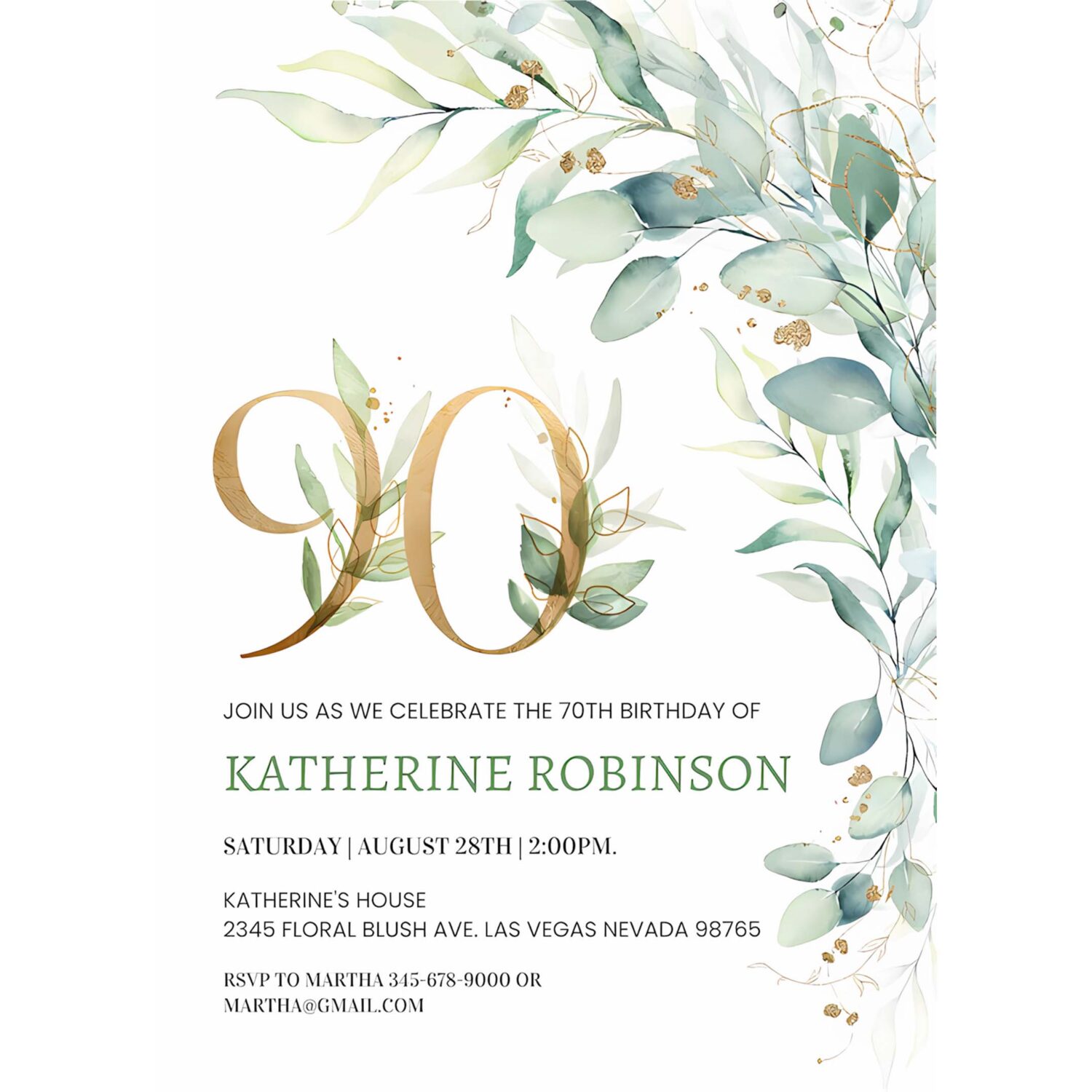 90th birthday invitation editable brunch invitation 90th birthday invite for her adult birthday 4