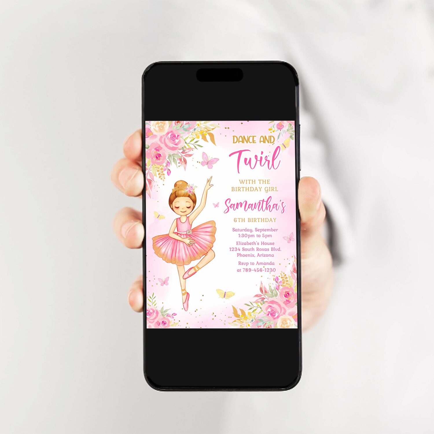 Ballerina birthday invitation template ballet birthday invitation ballerina invitation themes 2