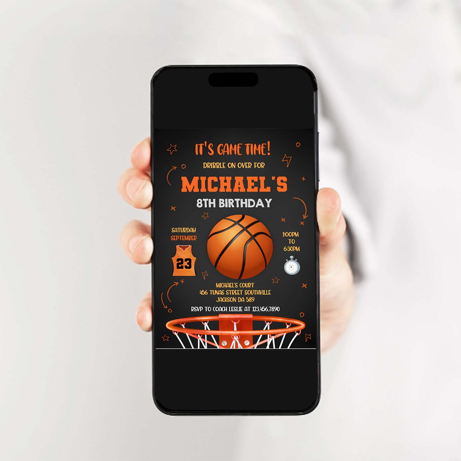 Basketball birthday invitation template basketball birthday invitation basketball invitation 2