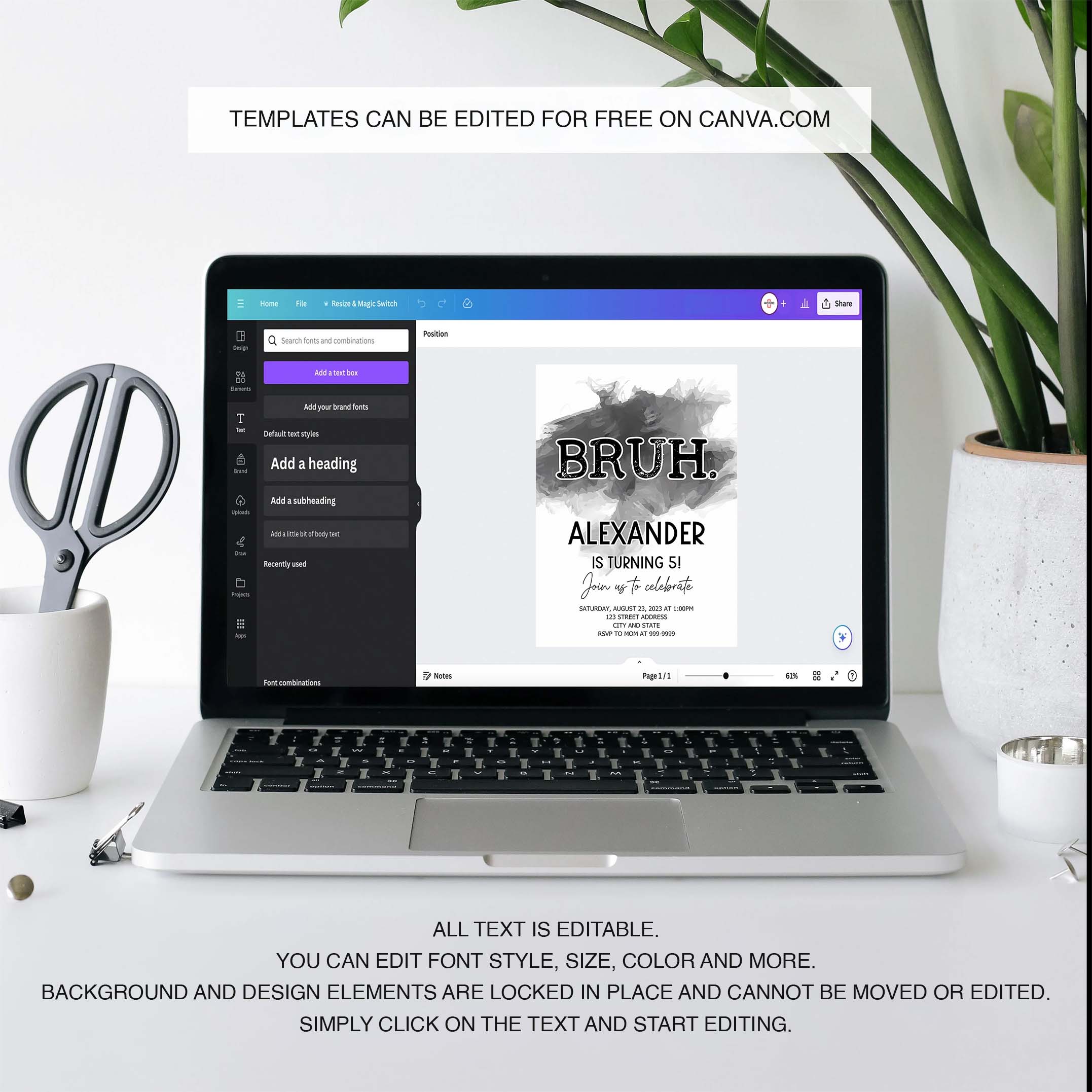 Bruh Birthday Invitation Bruh Invite Bruh Invitation Bruh Birthday