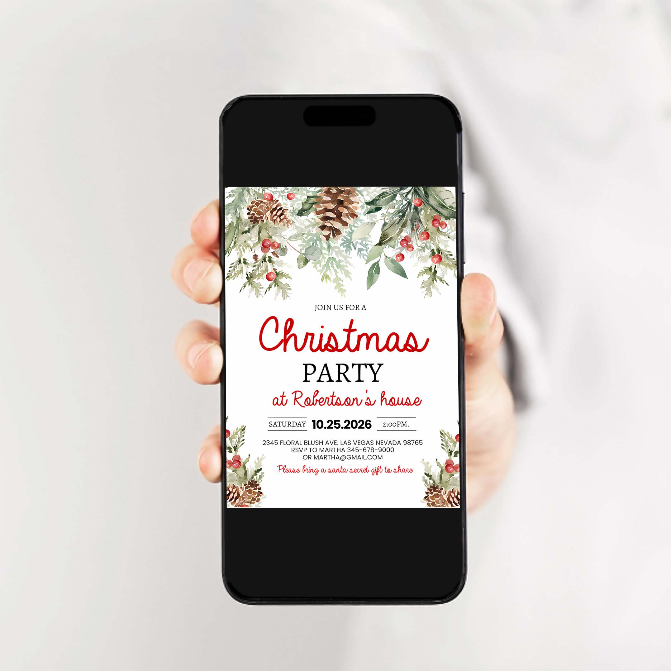 Christmas Party Invitation Christmas Party Invite Christmas Party Printable Holiday Party Invitation