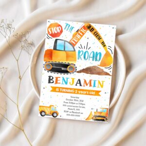 Construction invitation construction birthday invitation construction template download 1