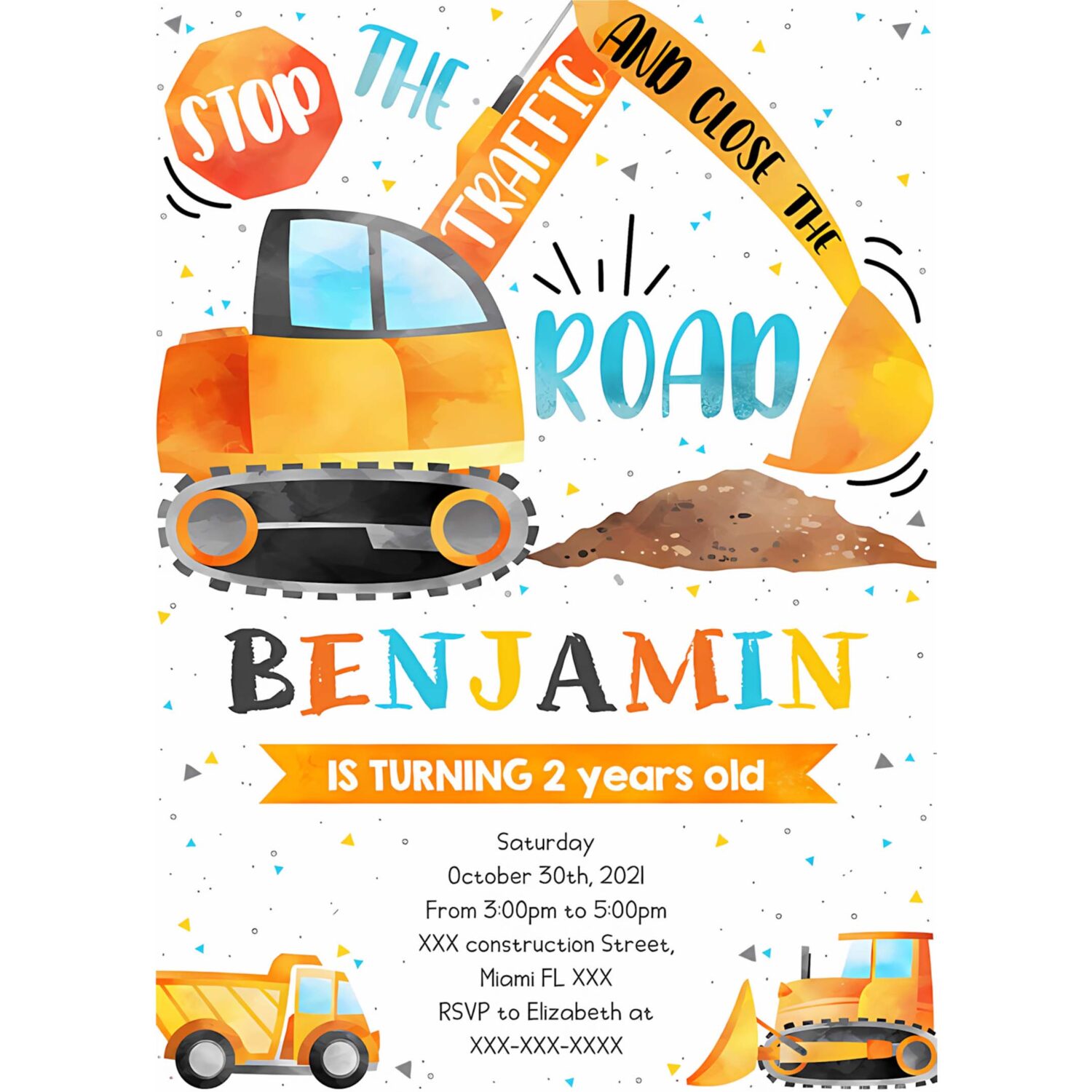 Construction invitation construction birthday invitation construction template download 4