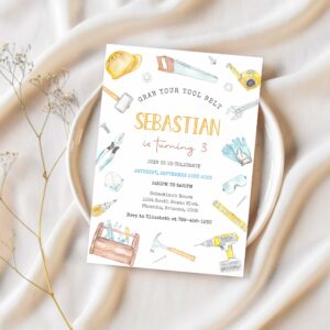 Construction tools birthday invitation construction tools invitation tools invitation construction tools invitation 1