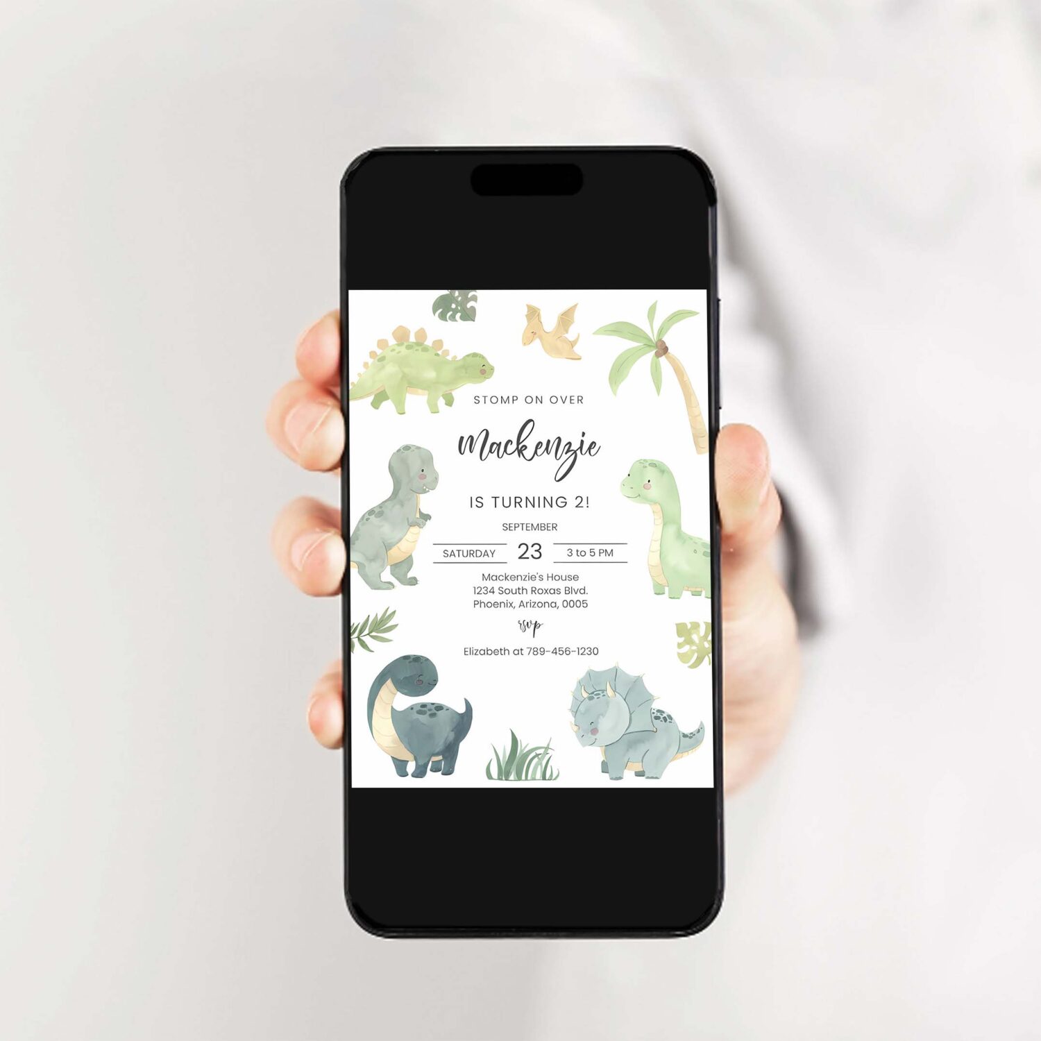 Dinosaur birthday party invitation dinosaur birthday invitation 2