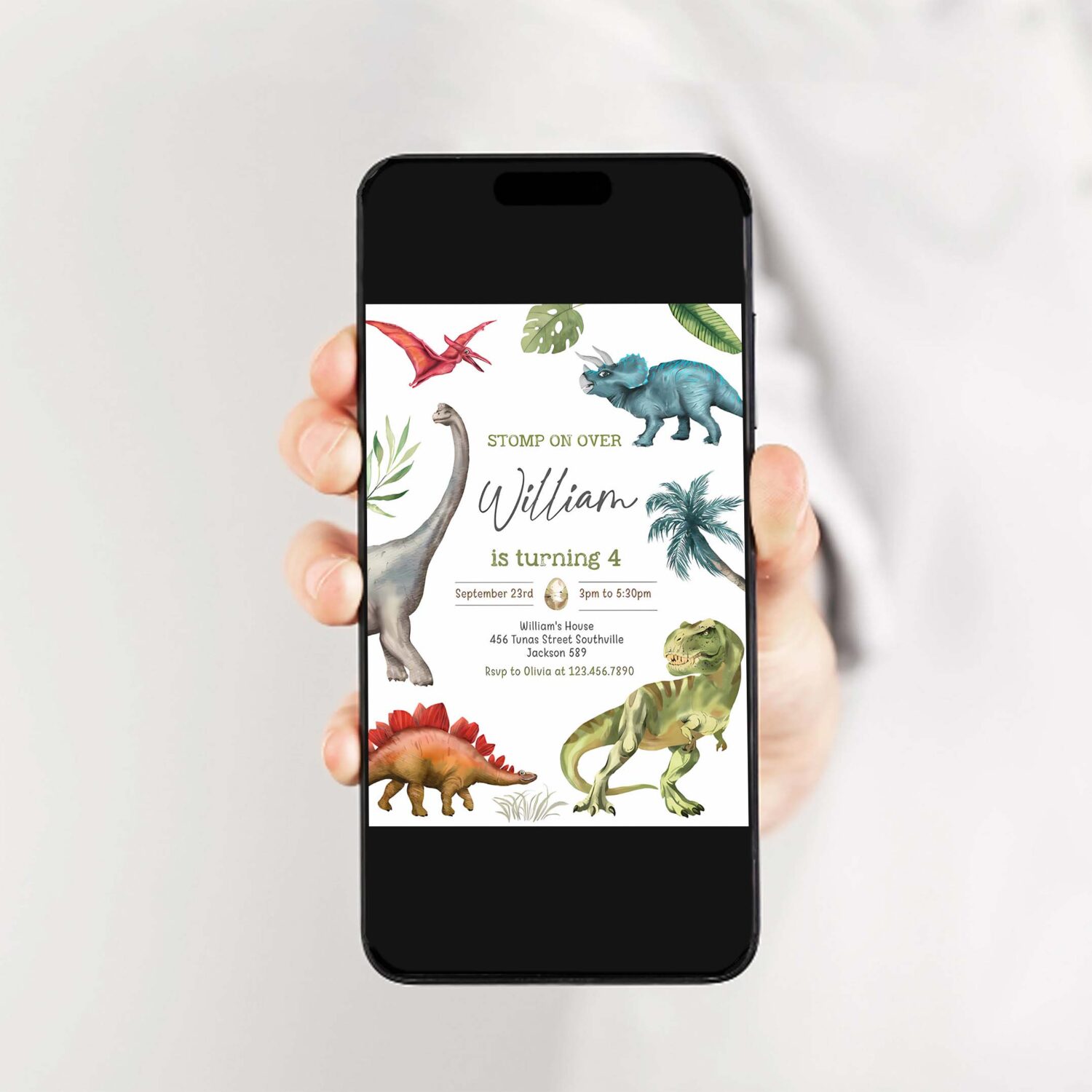 Dinosaur birthday party invitation template dinosaur birthday invitation dinosaur thank you tag 2