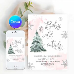 Baby Shower Invitation, Baby Its Cold Outside Baby Shower Invitation
