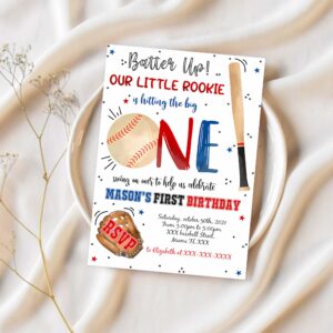 Editable baseball invitation baseball birthday invitation baseball template download 1