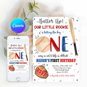 Baseball Invitation, Baseball Invitation, Baseball Birthday Invitation, Baseball Invitation