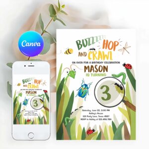 Bug Birthday Invitation