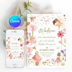 Fairy Invitation, Fairy Birthday Invitation