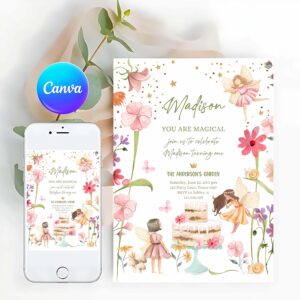 Fairy Invitation, Fairy Birthday Invitation