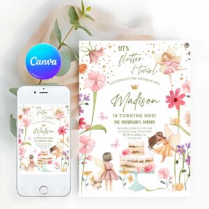 Fairy Invitation, Fairy Princess Birthday Invitation