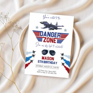 Editable fighter pilot birthday party invitation fighter jet pilot invitation boy military jet instant download printable corjl template 0469 1
