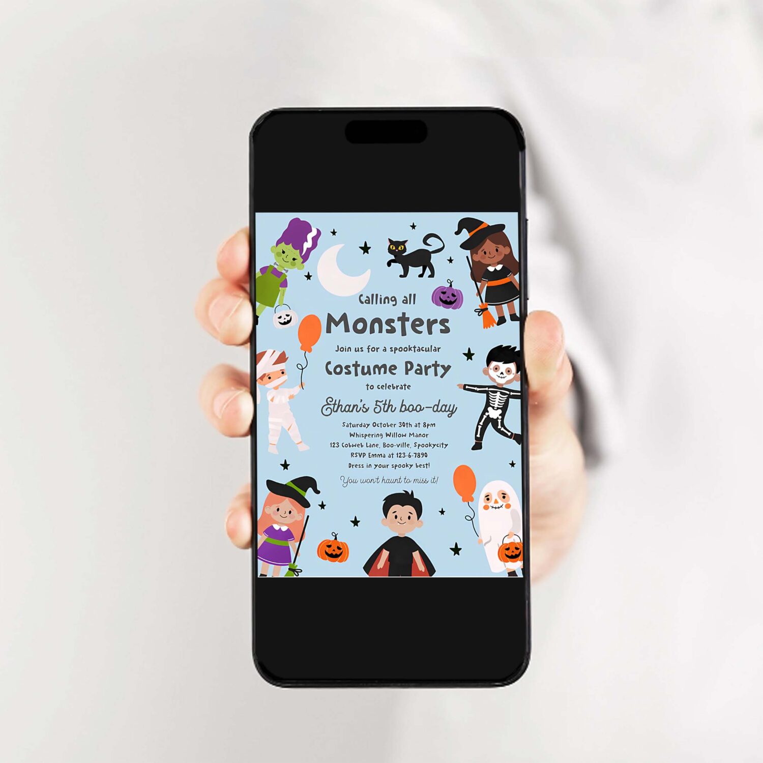 Editable halloween costume party birthday invites halloween spooktacular birthday party kids halloween costume party instant download 7ui 2