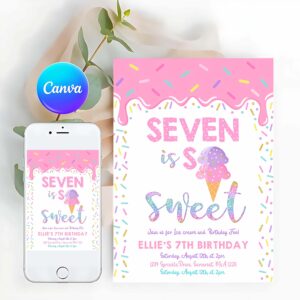 Ice Cream Invitation, Ice Cream Invitation