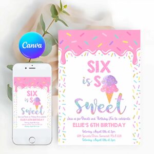 Ice Cream Invitation, Ice Cream Invitation