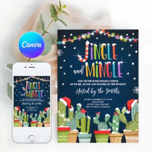 Jingle And Mingle Invitation, Jingle Mingle Invitation