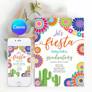 Fiesta Invitation, Let's Fiesta Graduation Party Invitation