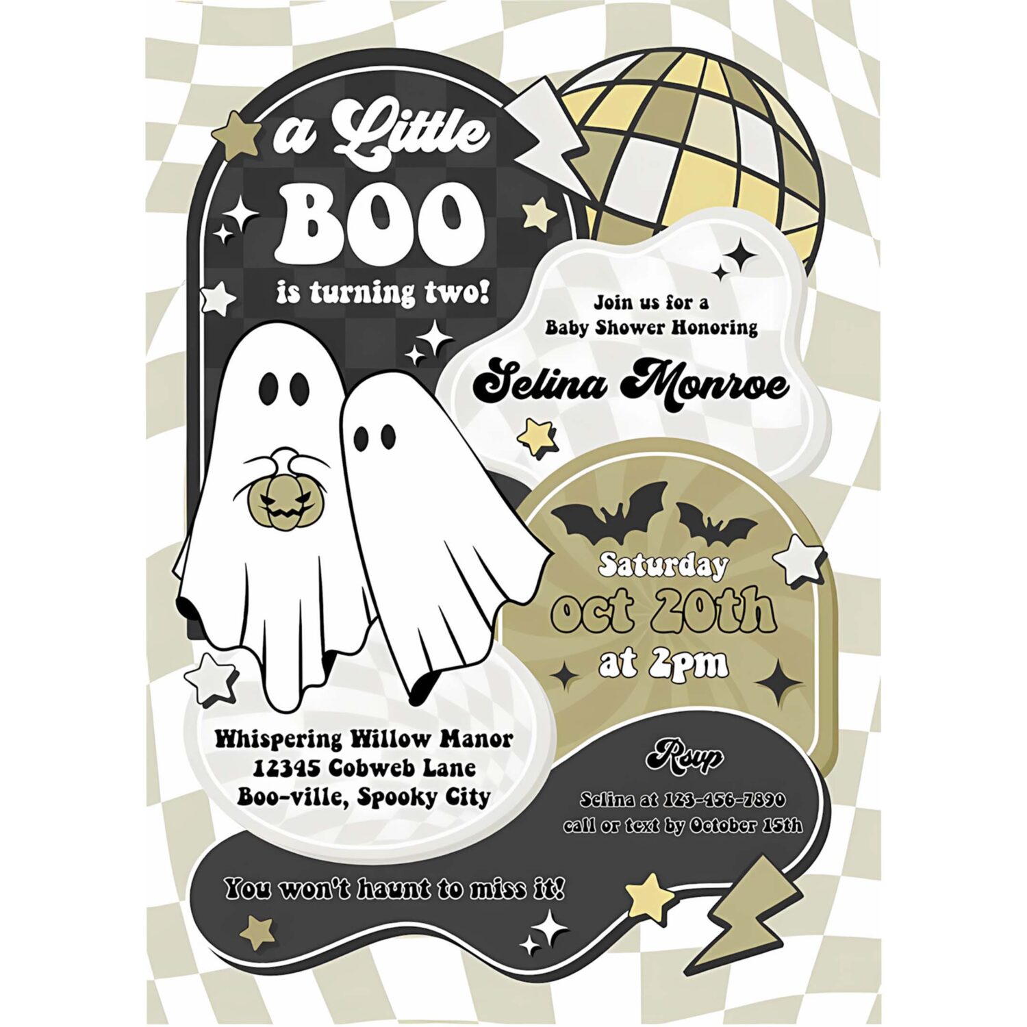 Editable little boo baby shower invitation gender neutral ghost baby shower invitation halloween boy ghost baby shower instant download yt3 4