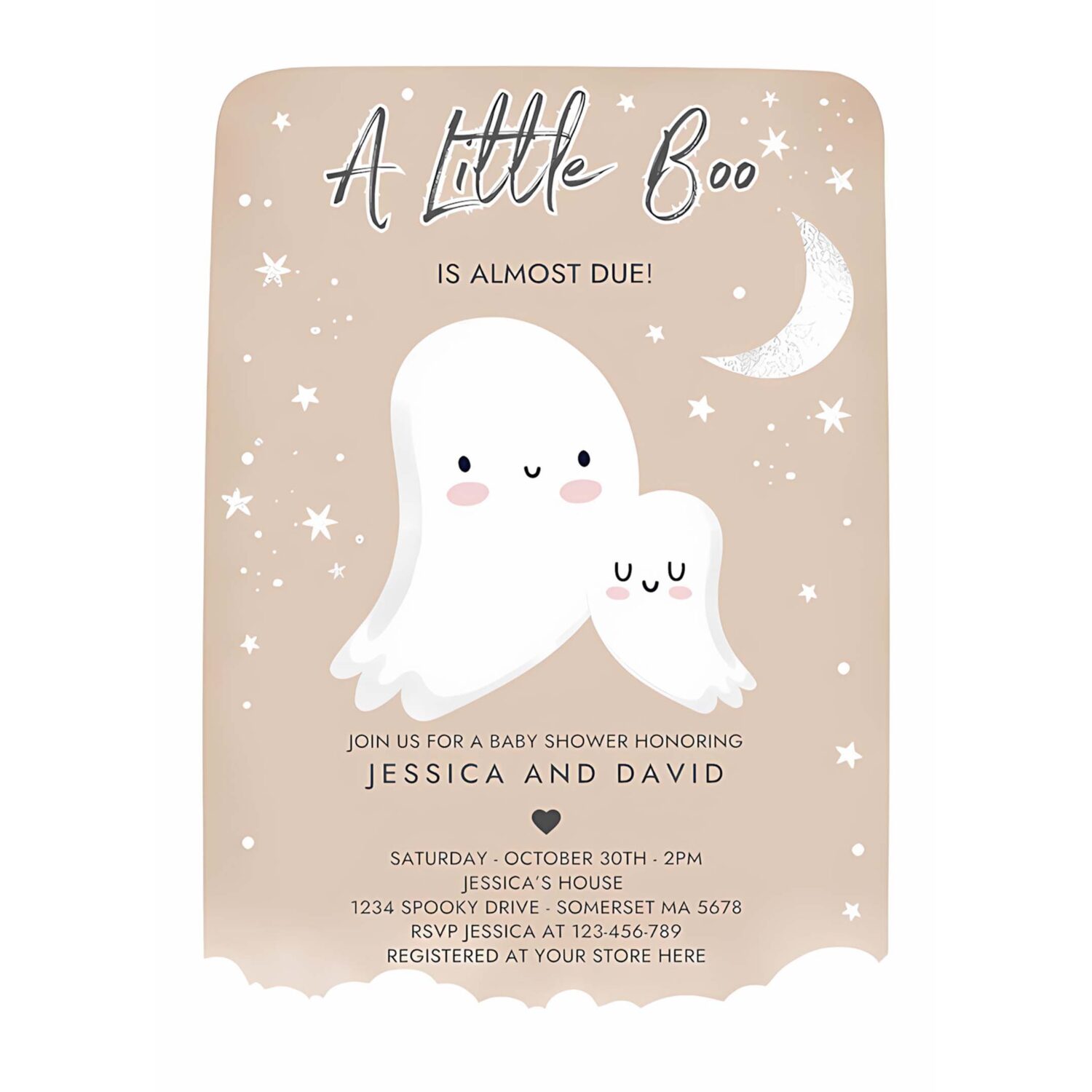Editable little boo baby shower invitation gender neutral ghost baby shower invitation halloween ghost baby shower instant download b9 4