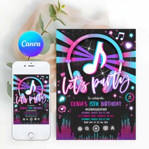 Music Birthday Invitation