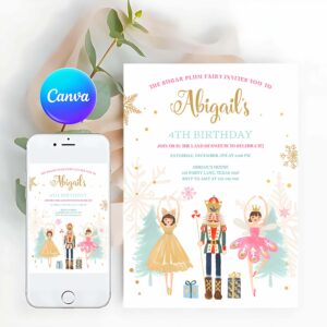 Nutcracker Invitation, Nutcracker Birthday Invitation