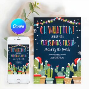 Oh What Fun Invitation, Oh What Fun Christmas Fiesta Invitation