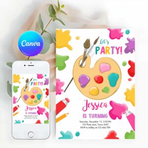 Painting Art Party Invitation