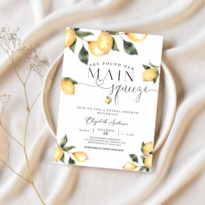 Editable she found her main squeeze invite rustic lemon bridal shower invitation bridal shower invite printable 1
