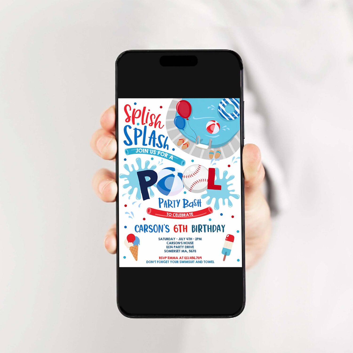 Editable soccer pool party invitation sports summer pool party sports pool bbq birthday party pool party birthday 2