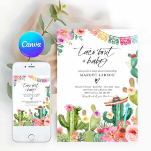 Taco Invitation, Taco 'Bout A Baby Invitation
