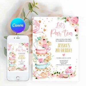 Tea Party Invitation, Tea Party, Birthday Invitation