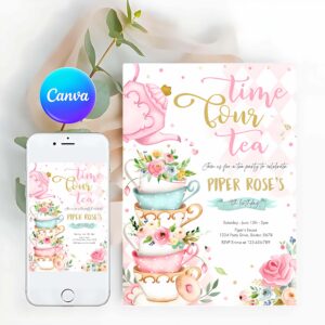 Tea Party Invitation, Tea Party, Birthday Invitation