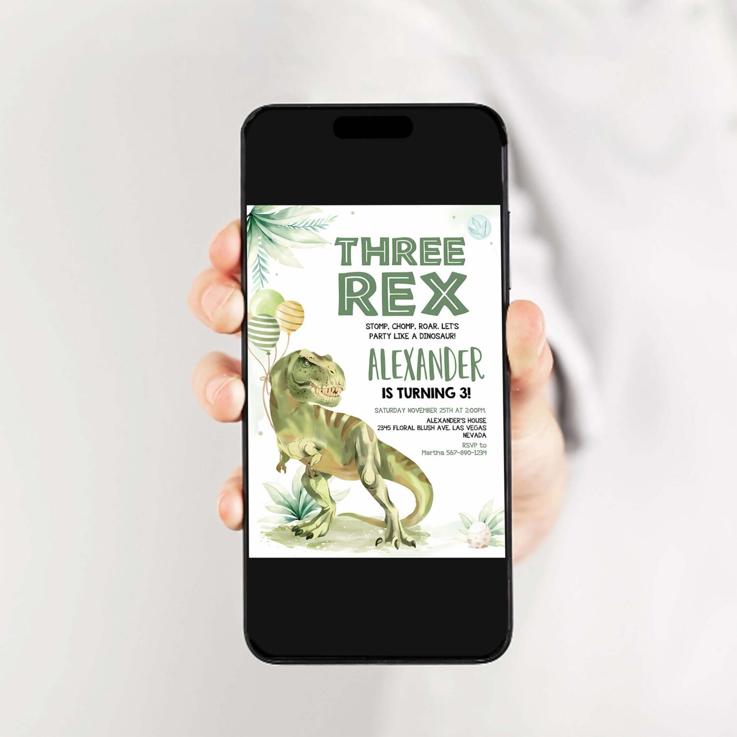 Editable three rex invitation boy dinosaur birthday invitationthree rex birthday three rex invite printable boy party template 2