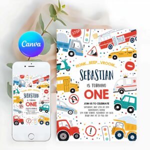 Transportation Invitation, Transportation Party Invitation