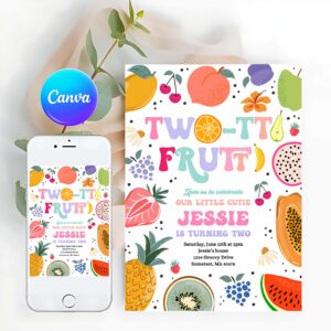 Two-tti Frutti Birthday Invitation