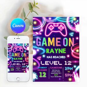 Video Game Birthday Invitation