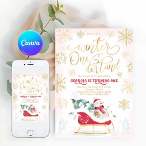 Winter Invitation, WINTER ONEderland Invitation