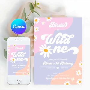 Wild One Invitation, Wild One 1st Birthday, Birthday Party Invitation