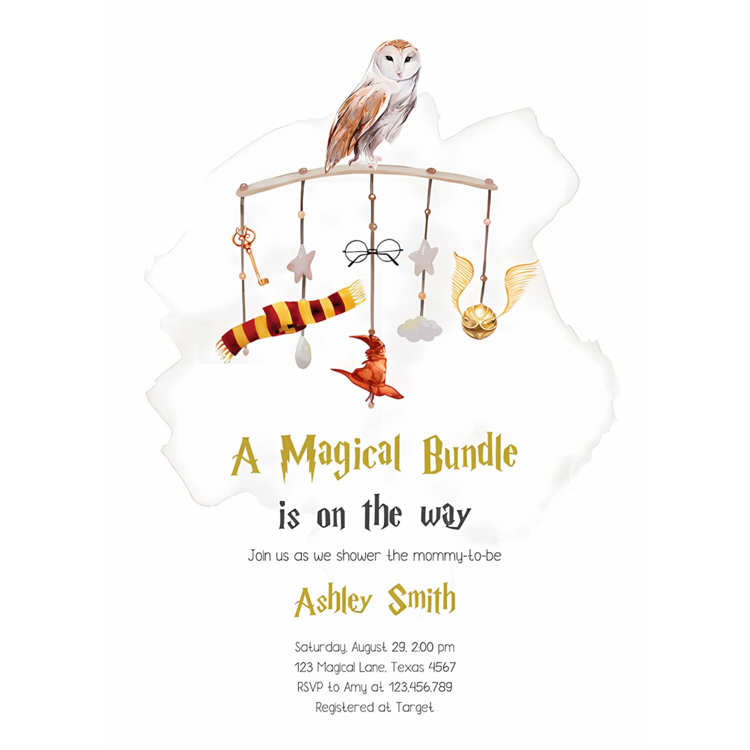 Editable wizard baby shower invitation magical bundle shower invite school wizardry sprinkle download printable template digital corjl 0440 4