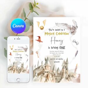 Wizard Invitation, Wizard Birthday Invitation