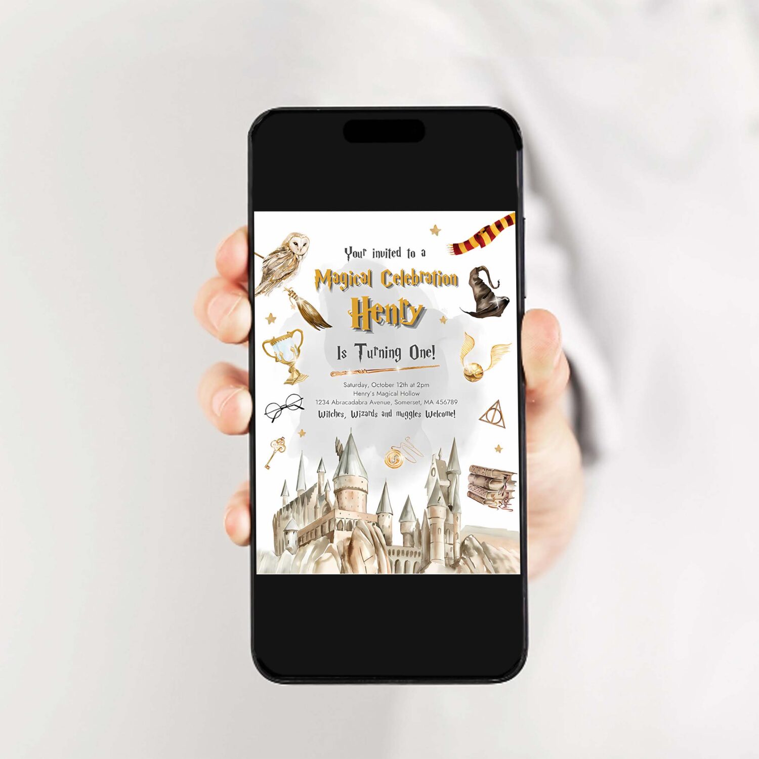 Editable wizard birthday invitation magical wizardry school birthday party witches wizard magical birthday party 2