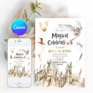 Wizard Invitation, Wizard Birthday Invitation